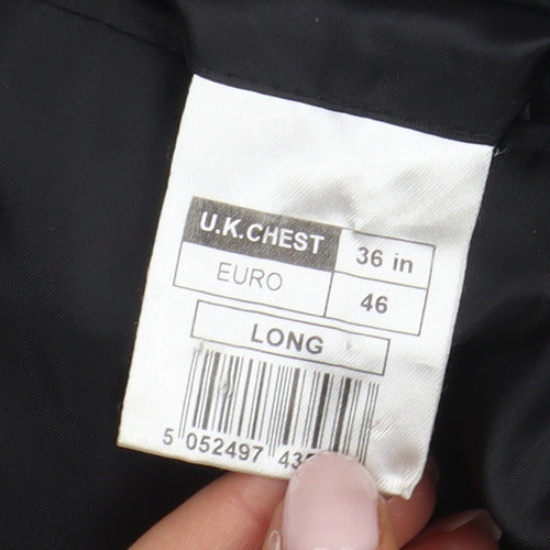 Occasions Men's Black Slim Tuxedo Blazer 36L