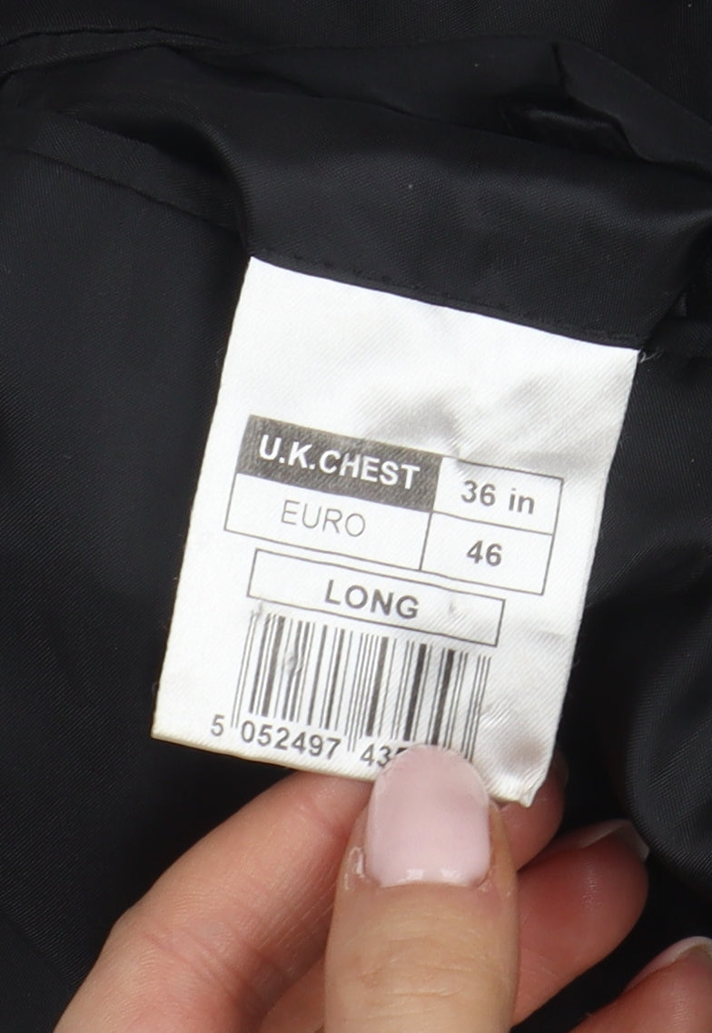 Occasions Men's Black Slim Tuxedo Blazer 36L