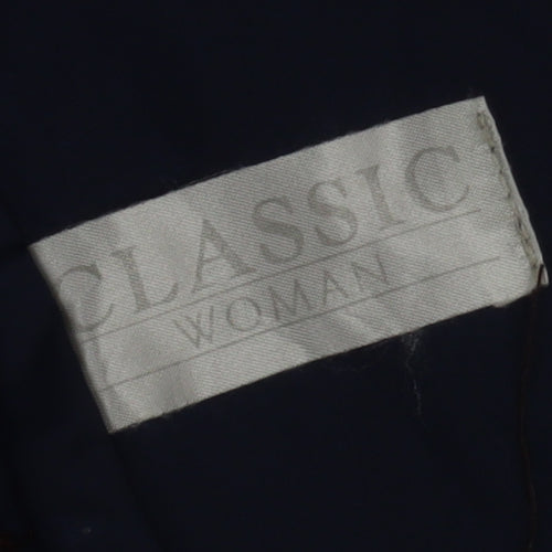 Classic Woman Women's Blue Trench Coat Size 10