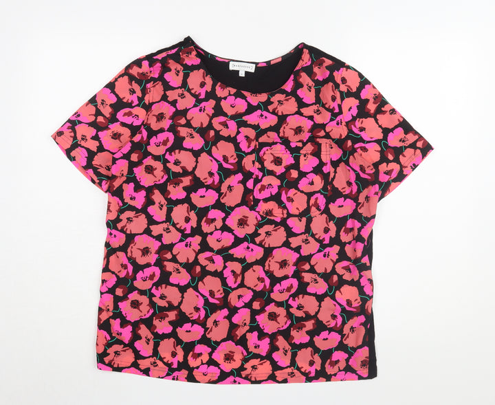 Warehouse Women’s Floral T-Shirt, Multicoloured, Size 12
