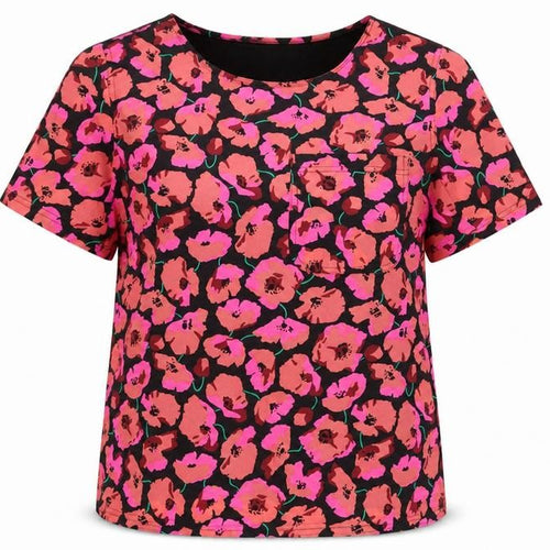 Warehouse Women’s Floral T-Shirt, Multicoloured, Size 12