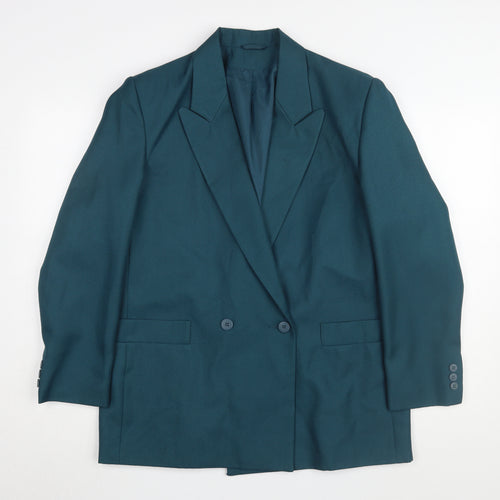 Classic Woman Green Blazer, Women's Size 14, Long, Formal