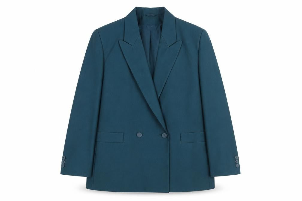 Classic Woman Green Blazer, Women's Size 14, Long, Formal