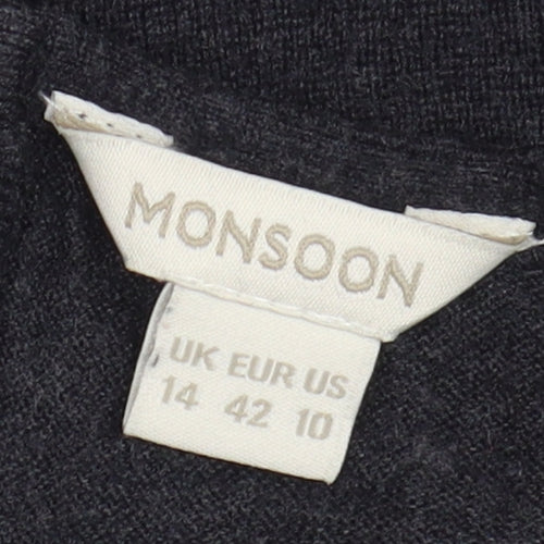 Monsoon Women's Black Dress Size 14