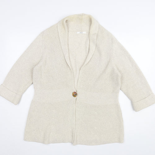 Marks and Spencer Women's Ivory Cardigan Size 16