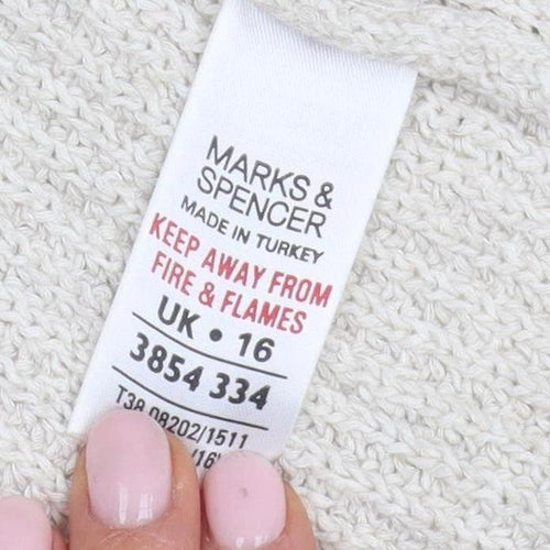 Marks and Spencer Women's Ivory Cardigan Size 16