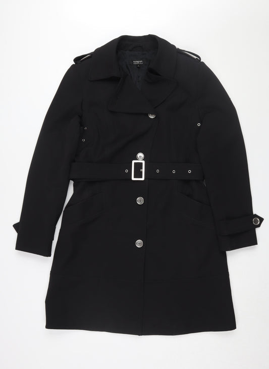 Marks and Spencer Women's Black Trench Coat Size 12