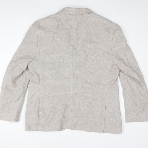Marks and Spencer Men's Beige Linen Blazer 44S