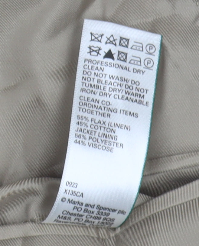 Marks and Spencer Men's Beige Linen Blazer 44S