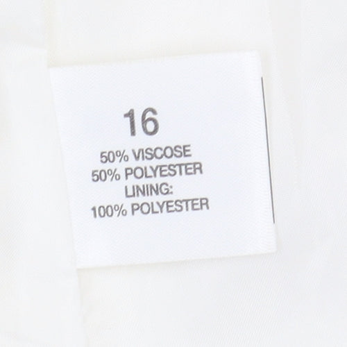 Smith Collection Women's White Short Sleeve Jacket