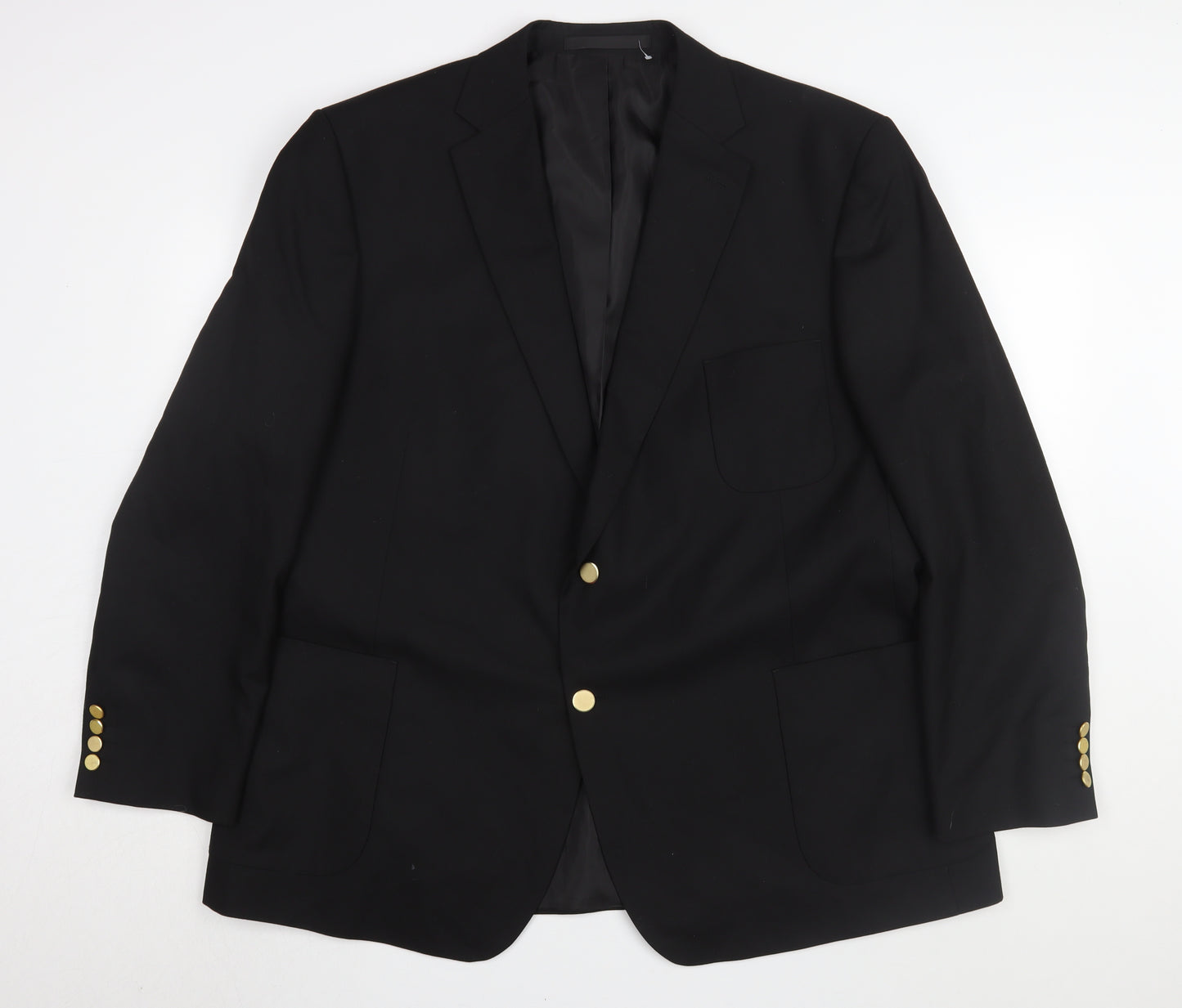 Marks and Spencer Men's Black Blazer, 48R Regular Fit