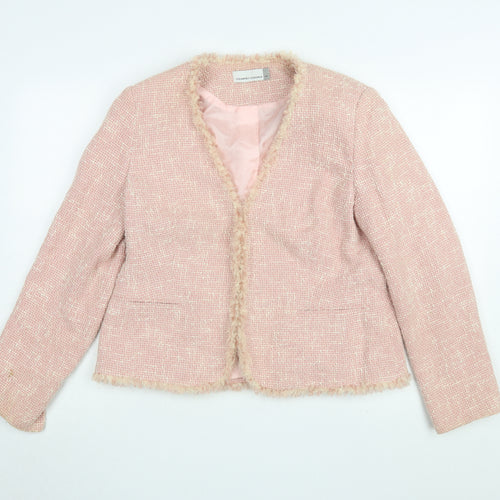 Country Casuals Pink Tweed Women’s Jacket Size 16