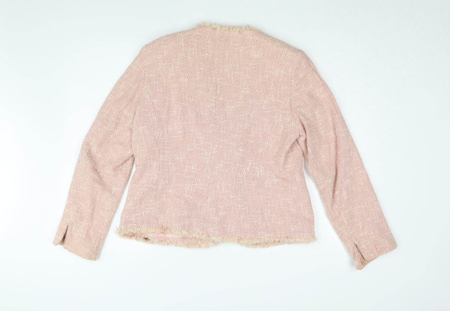 Country Casuals Pink Tweed Women’s Jacket Size 16