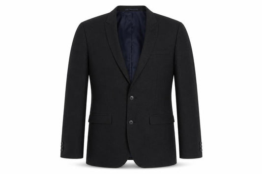 Front view of Next Men's Black Blazer 38R Formal Tailored Two-Button
