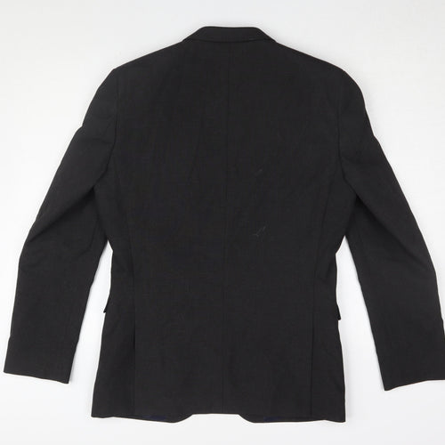 Next Men's Black Blazer 38R Formal Tailored Two-Button