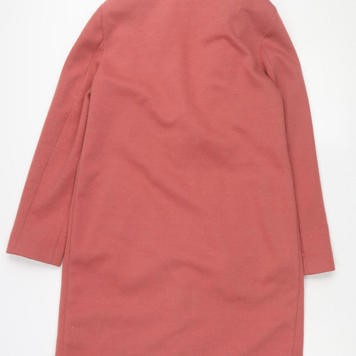 Marks and Spencer Women's Red Mid-Length Coat - Size 10