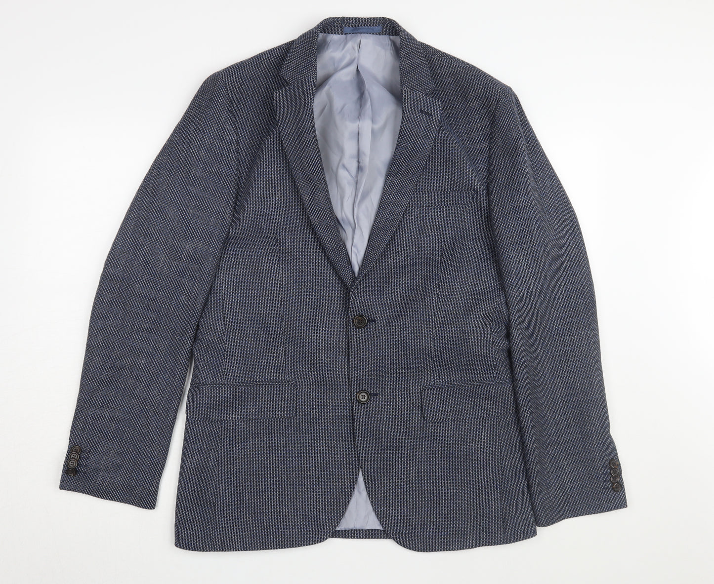 Marks and Spencer Men's Blue Blazer, 38 Regular Fit