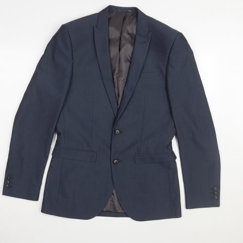 Next Men's Blue Blazer 36 Regular Fit Formal