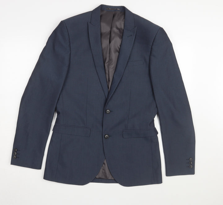Next Men's Blue Blazer 36 Regular Fit Formal