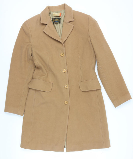 Miriam C. Beige Women's Overcoat Size 12