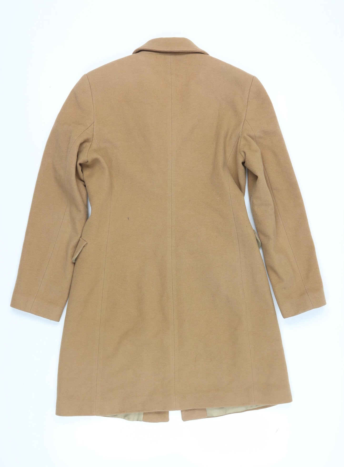 Miriam C. Beige Women's Overcoat Size 12