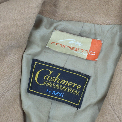 Miriam C. Beige Women's Overcoat Size 12