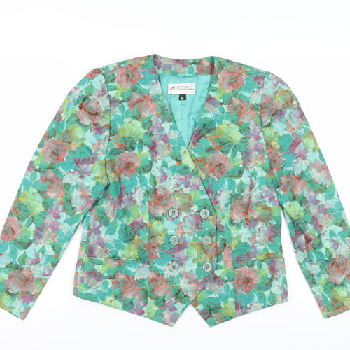 Esmodell Women's Floral Suit Jacket Multicoloured Size 12