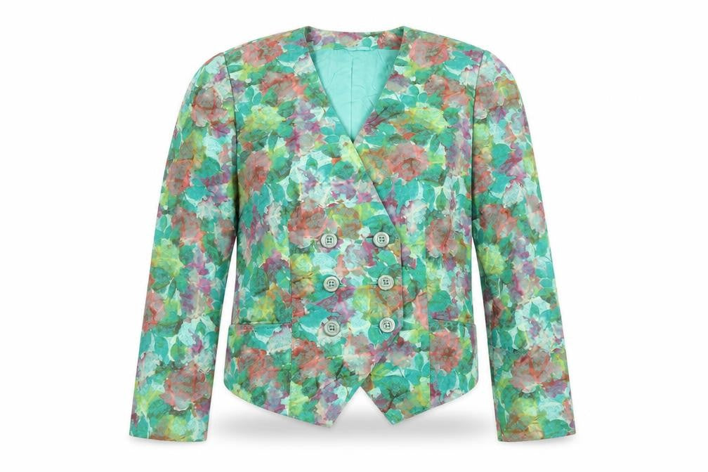 Front view of Esmodell Women's Floral Suit Jacket Multicoloured, size 12