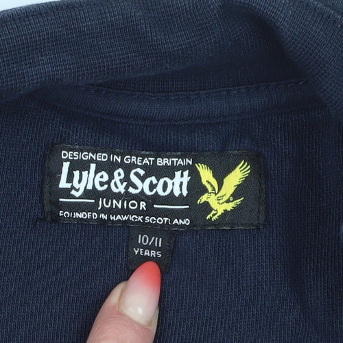 Lyle & Scott Boys Blue Full Zip Sweatshirt 10-11 Years