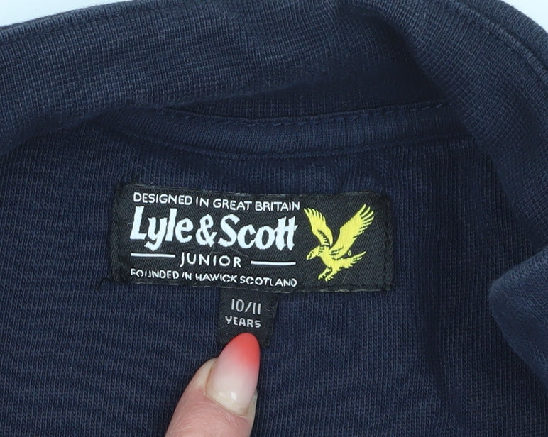 Lyle & Scott Boys Blue Full Zip Sweatshirt 10-11 Years