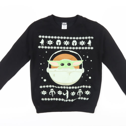 Star Wars Kids Black Graphic Pullover Sweatshirt L