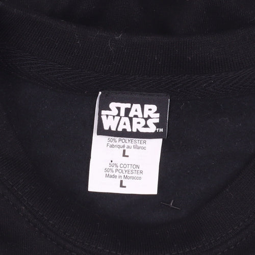 Star Wars Kids Black Graphic Pullover Sweatshirt L