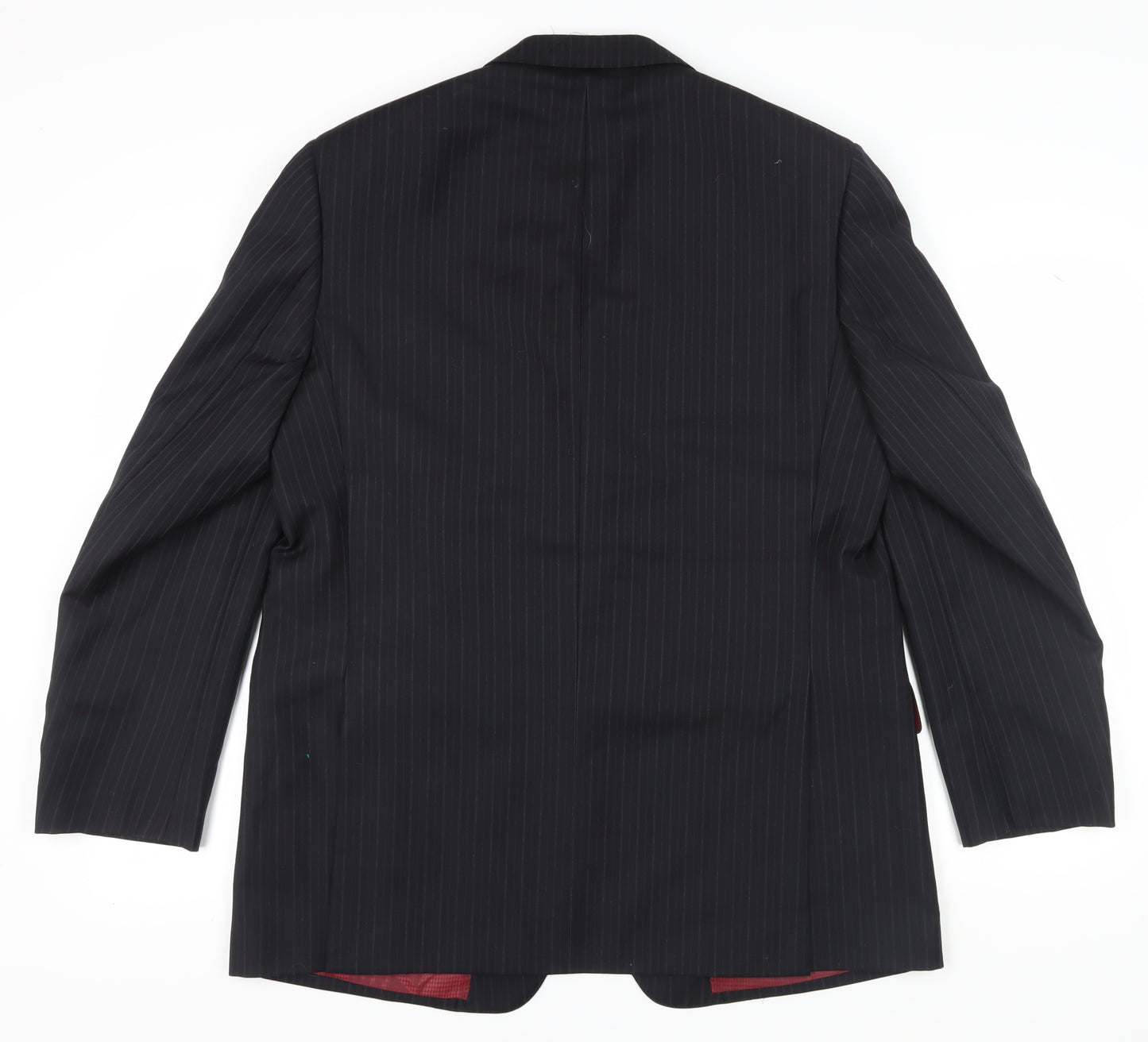 Marks and Spencer Men's Black Striped Blazer 44L