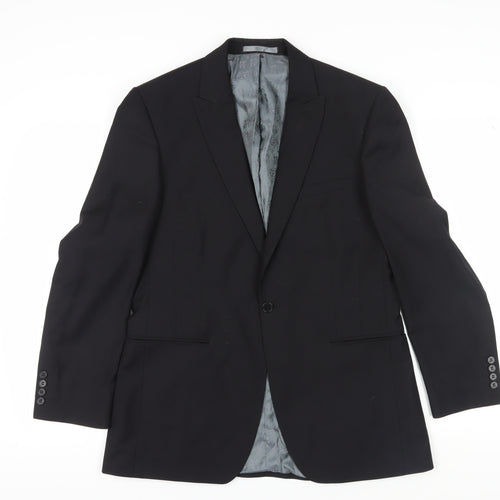 Red Herring Men's Black Blazer Regular Fit 40R