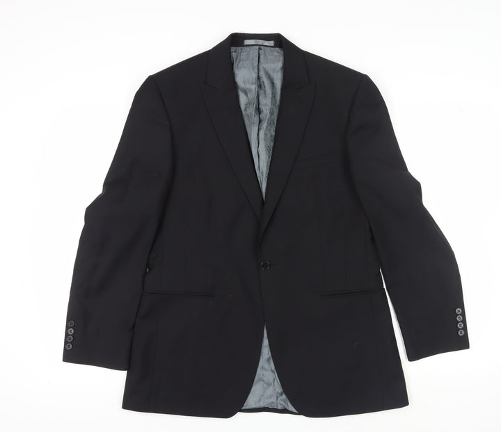 Red Herring Men's Black Blazer Regular Fit 40R
