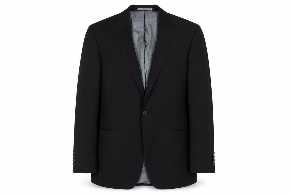 Front view of Red Herring Men's Black Blazer Regular Fit 40R