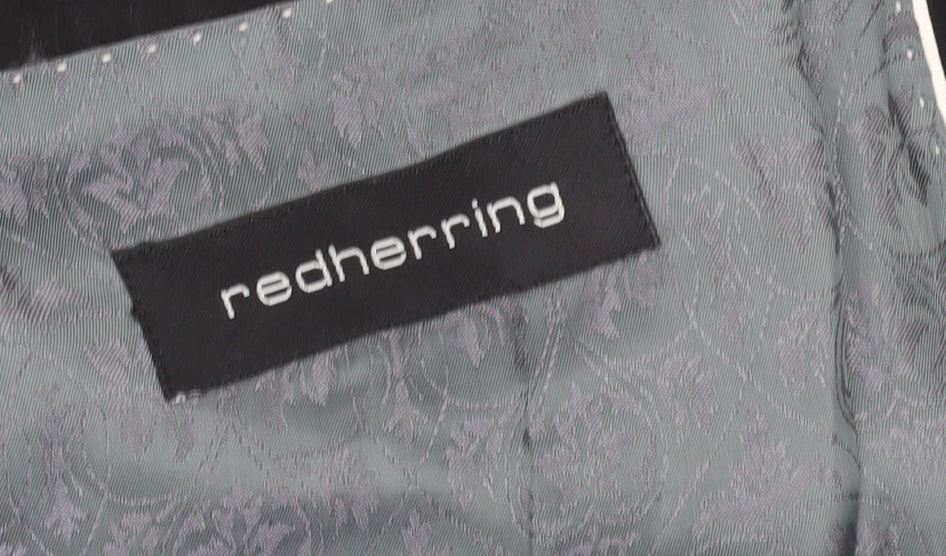 Red Herring Men's Black Blazer Regular Fit 40R