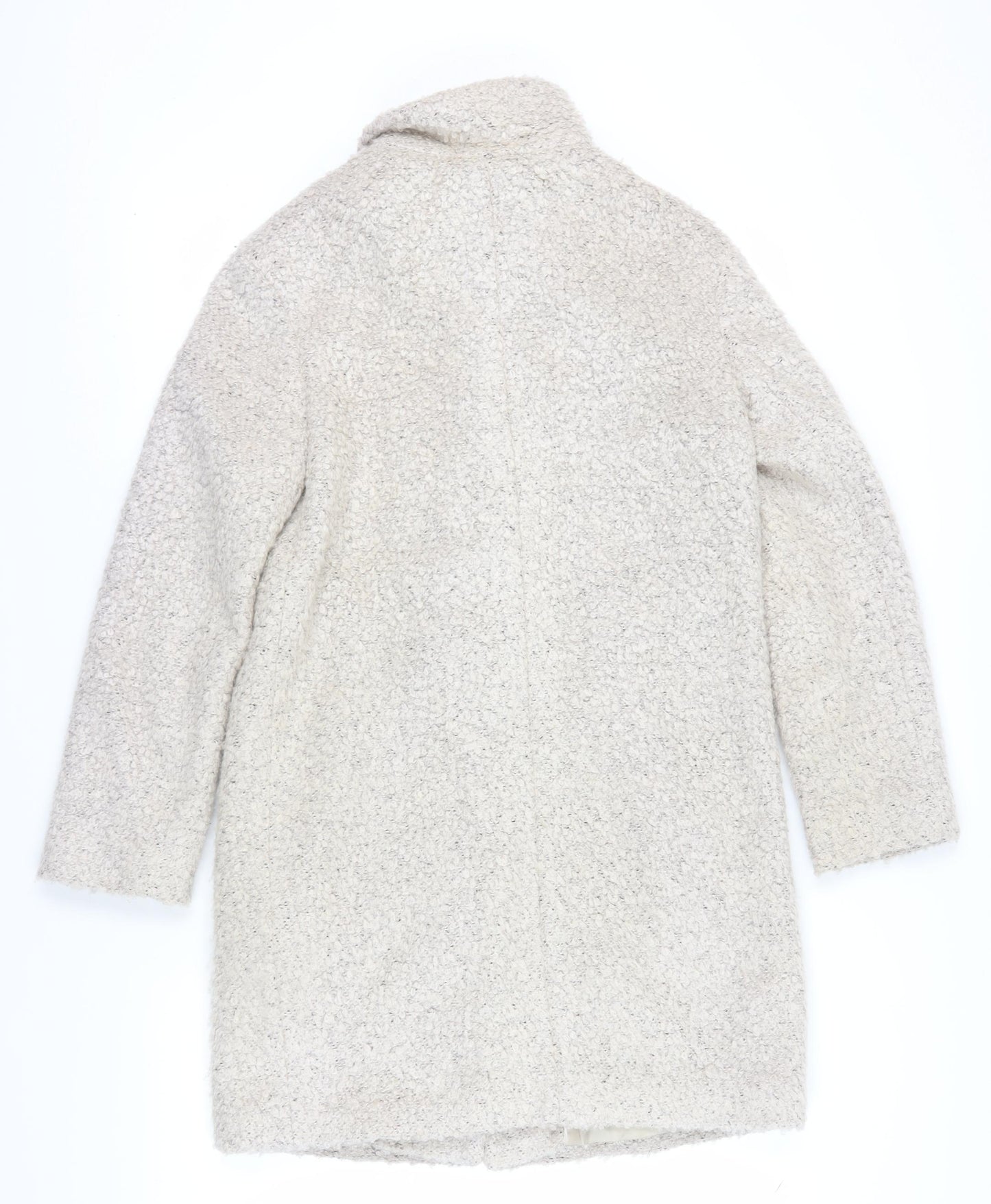 Betty Jackson Black Womens Ivory Overcoat Size 10