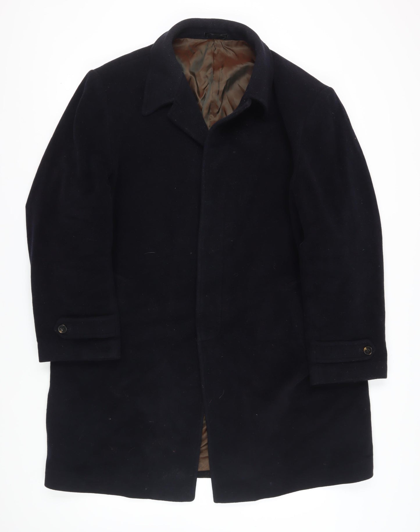 Collezione Men's Black Wool Overcoat 2XL