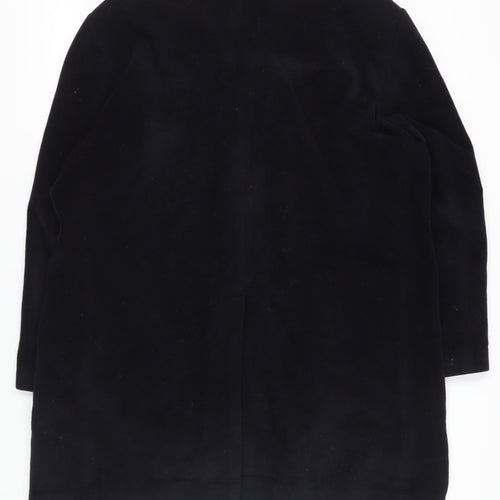 Collezione Men's Black Wool Overcoat 2XL