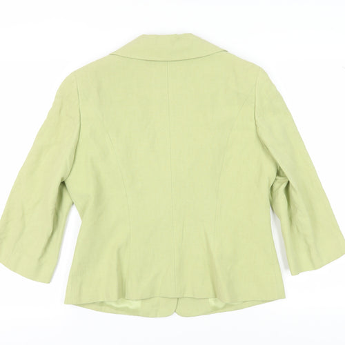 Kaliko Women's Green Blazer, Size 14, Shawl Collar, Lined