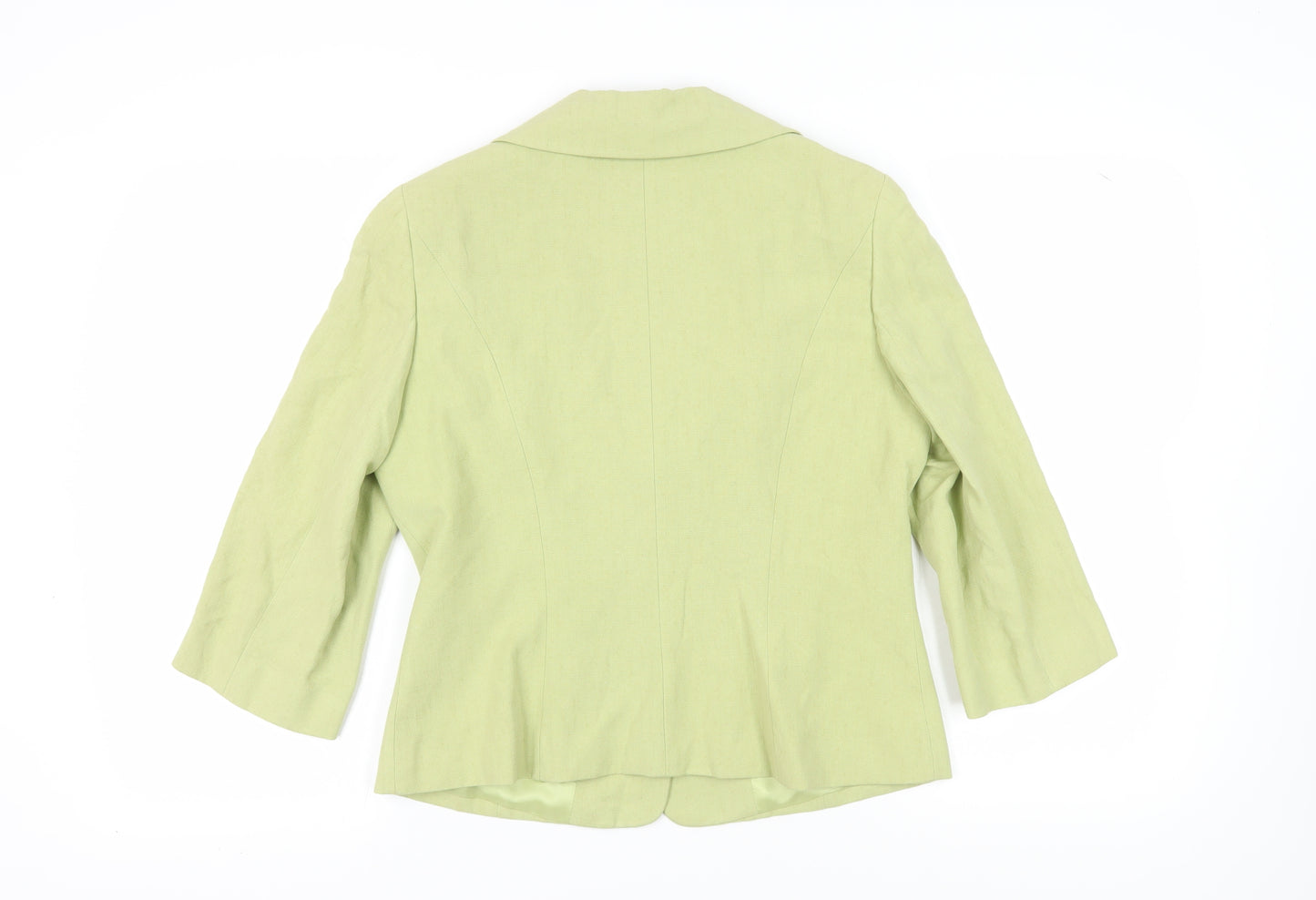 Kaliko Women's Green Blazer, Size 14, Shawl Collar, Lined
