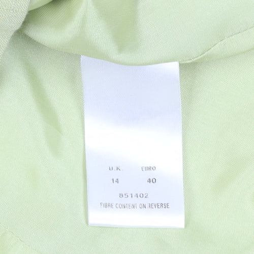 Kaliko Women's Green Blazer, Size 14, Shawl Collar, Lined