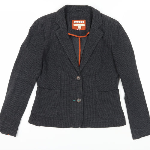 White Stuff Women's Grey Blazer Size 10 Cotton