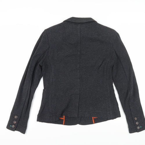 White Stuff Women's Grey Blazer Size 10 Cotton