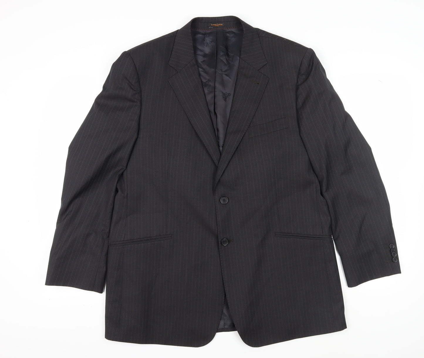 Simon Carter Men's Black Blazer, 44R, Notch Lapel