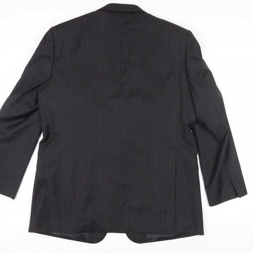 Simon Carter Men's Black Blazer, 44R, Notch Lapel