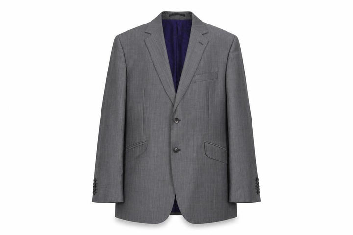 Duchamp Men's Grey Regular Fit Blazer, Size 44R, Classic Style