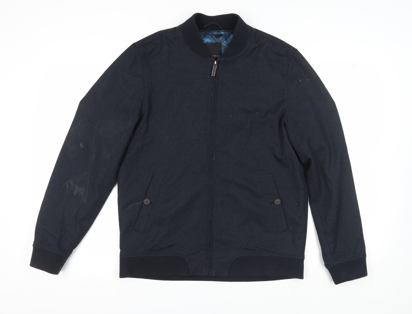 Ted Baker Men's Blue Bomber Jacket, M, Casual Style
