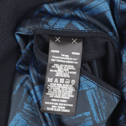 Ted Baker Men's Blue Bomber Jacket, M, Casual Style